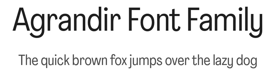 Agrandir Font Family by Alex Slobzheninov β Sans Serif Font