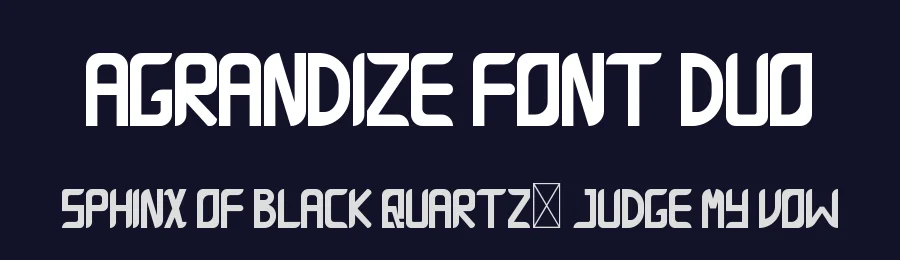 Agrandize Font Duo by nihstudio — Sans Serif Font — thumbnail 2