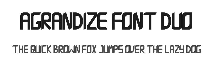 Agrandize Font Duo by nihstudio — Sans Serif Font