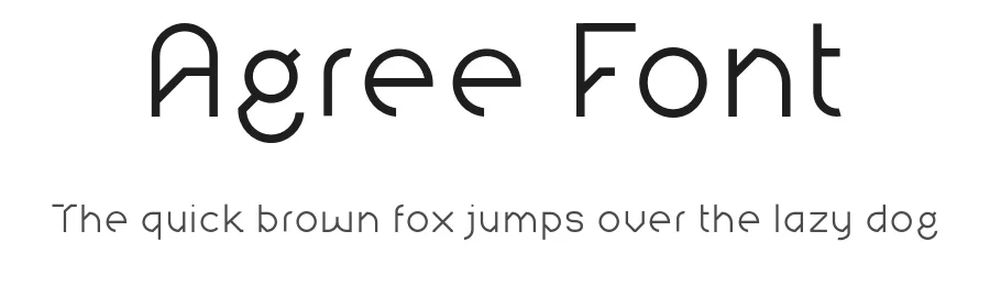 Agree Font by twinletter β Sans Serif Font