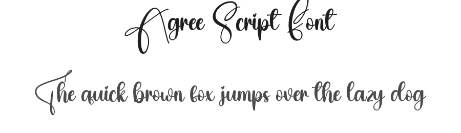 Agree Script Font by creativeletter — Script Handwritten Font