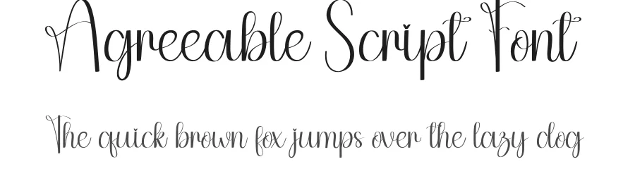 Agreeable Script Font by andikastudio — Script Handwritten Font
