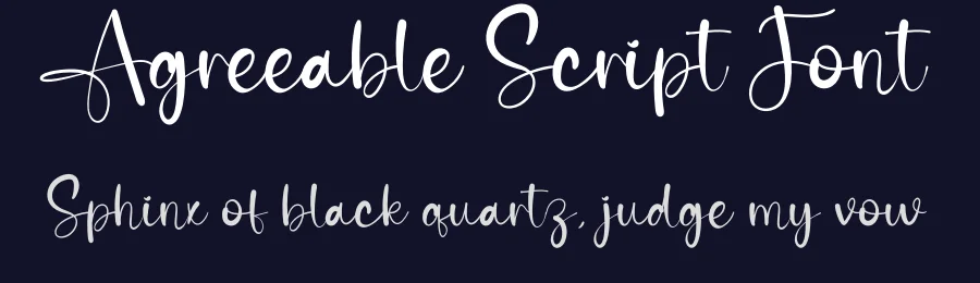 Agreeable Script Font by creativeletter — Script Handwritten Font — thumbnail 2