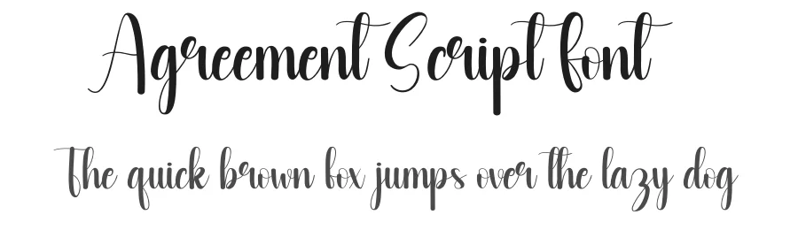 Agreement Script Font by andikastudio — Script Handwritten Font