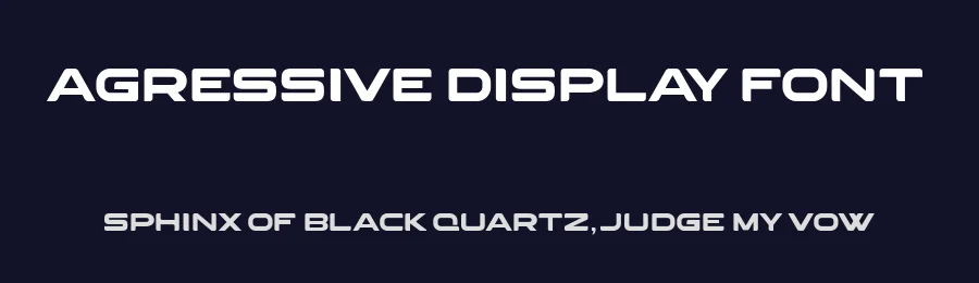 Agressive Display Font by Mahir Huseyn — Serif Font — thumbnail 2