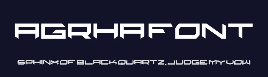Agrha Font by hayoyuka8 — Display Font — thumbnail 2