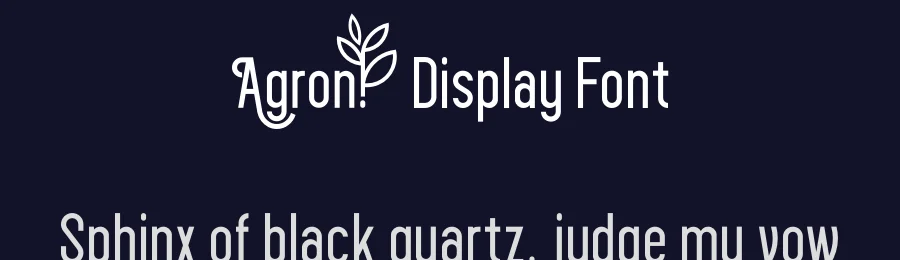 Agron Display Font by ari — Display Font — thumbnail 2