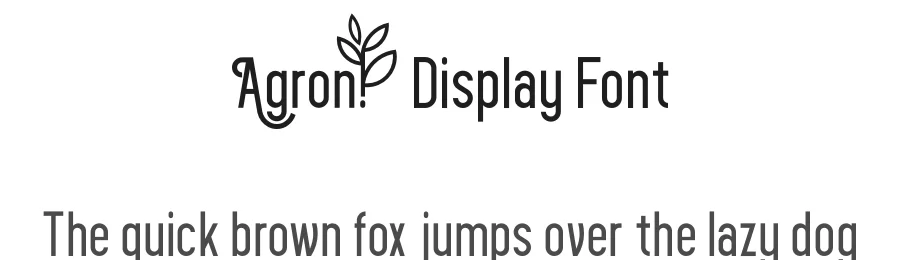 Agron Display Font by ari — Display Font
