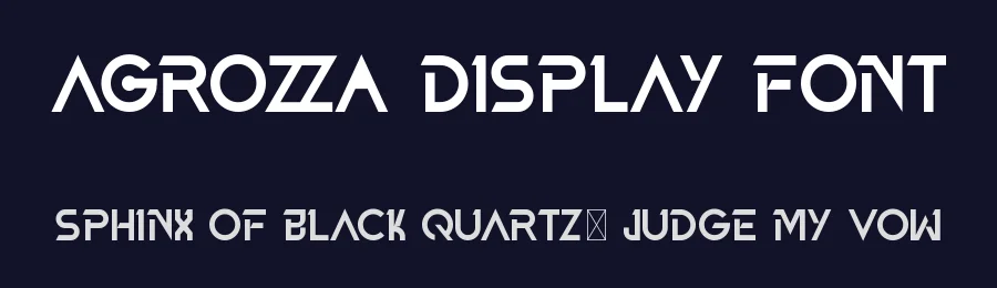 AGROZZA Display Font by RaisProject — Sans Serif Font — thumbnail 2