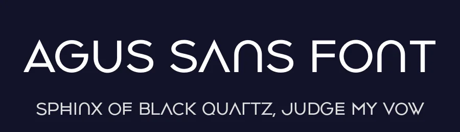 Agus Sans Font by Claudio J. Rodriguez — Sans Serif Font — thumbnail 2