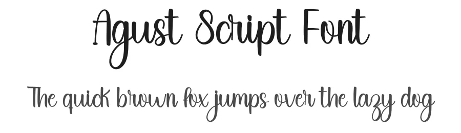 Agust Script Font by inermediaSTUDIO — Script Handwritten Font