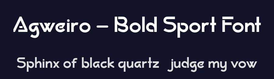 Agweiro – Bold Sport Font by productype — Decorative Font — thumbnail 2