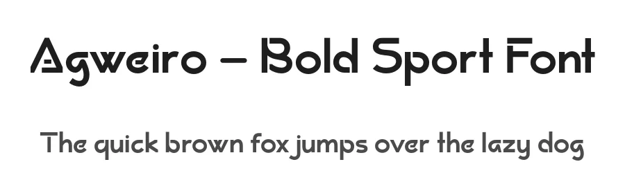 Agweiro – Bold Sport Font by productype — Decorative Font
