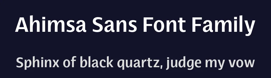 Ahimsa Sans Font Family by Luis Bandovas — Sans Serif Font — thumbnail 2