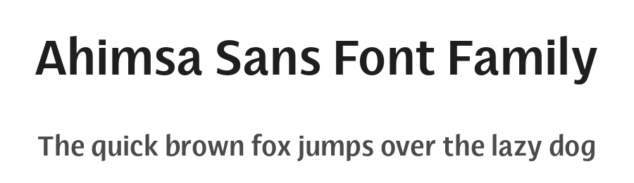 Ahimsa Sans Font Family by Luis Bandovas — Sans Serif Font
