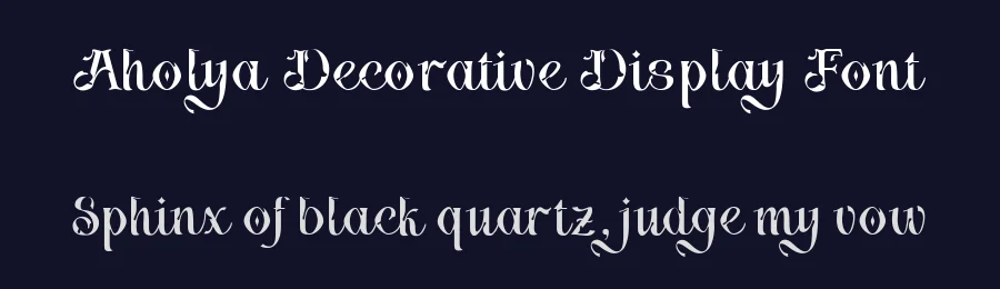 Aholya Decorative Display Font by TypeClassHeroes — Decorative Font — thumbnail 2