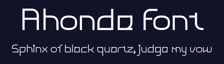 Ahonde Font by ffeeaarr — Decorative Font — thumbnail 2