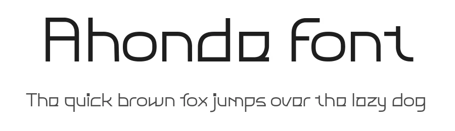 Ahonde Font by ffeeaarr — Decorative Font