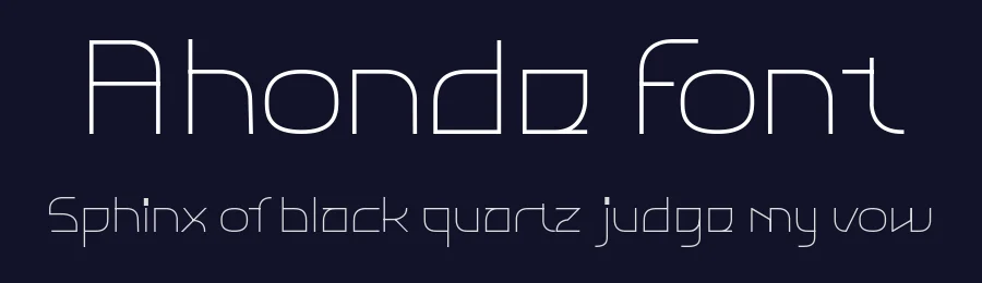 Ahonde Font by ffeeaarr — Sans Serif Font — thumbnail 2