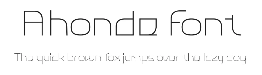 Ahonde Font by ffeeaarr — Sans Serif Font