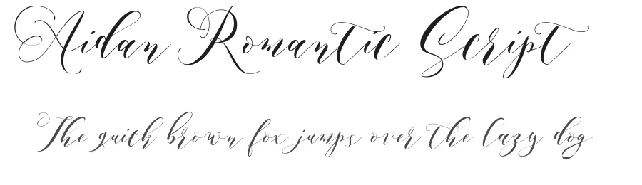 Aidan Romantic Script by JROH Creative — Script Handwritten Font