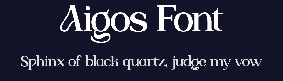 Aigos Font by Pekotype — Serif Font — thumbnail 2