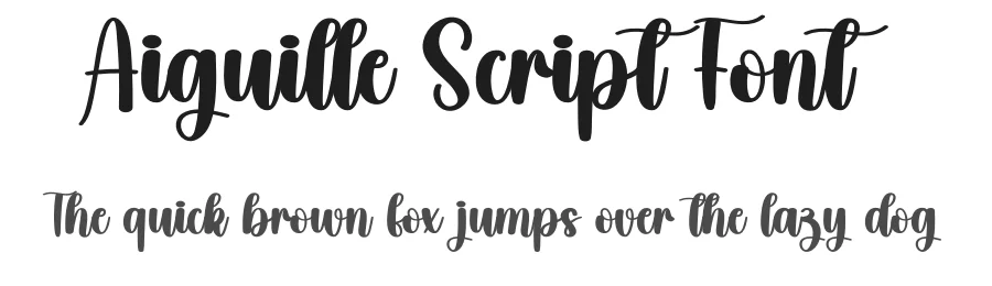 Aiguille Script Font by creativeletter — Script Handwritten Font