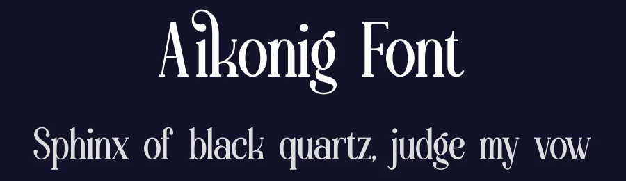 Aikonig Font by Denustudios — Decorative Font — thumbnail 2