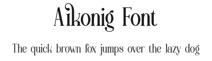 Aikonig Font by Denustudios — Decorative Font
