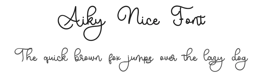 Aiky Nice Font by bearydsgn — Serif Font