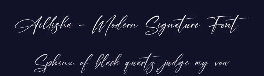 Aillisha – Modern Signature Font by letternity — Script Handwritten Font — thumbnail 2