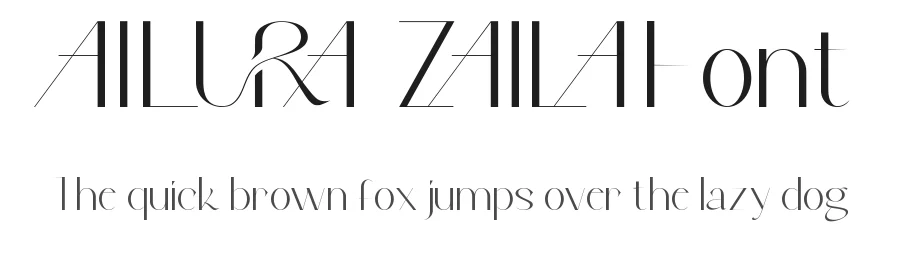 Ailura Zaila Font by NihStudio โ Sans Serif Font