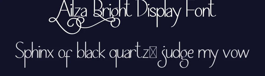 Ailza Bright Display Font by edricstudio — Sans Serif Font — thumbnail 2