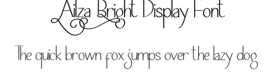 Ailza Bright Display Font by edricstudio — Sans Serif Font