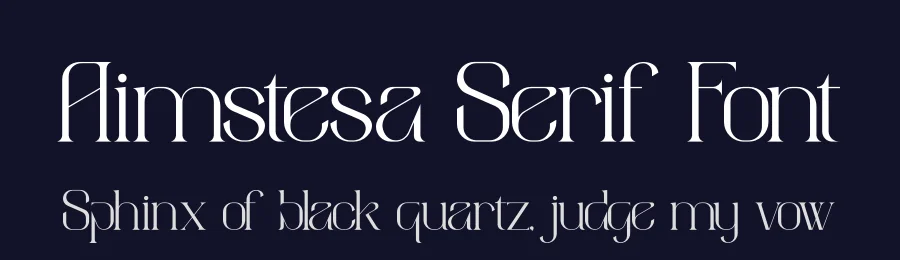 Aimstesa Serif Font by Storytype — Serif Font — thumbnail 2