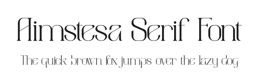 Aimstesa Serif Font by Storytype — Serif Font