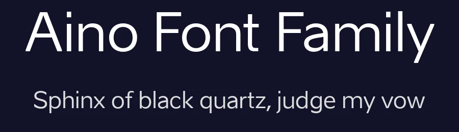 Aino Font Family by Anton Koovit — Sans Serif Font — thumbnail 2