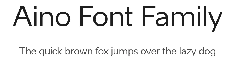 Aino Font Family by Anton Koovit β Sans Serif Font