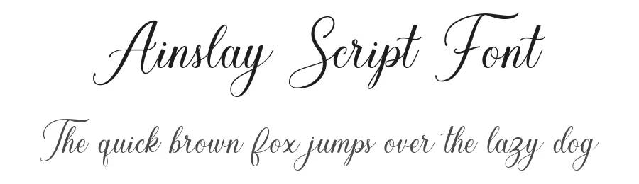Ainslay Script Font by 178-MC — Script Handwritten Font