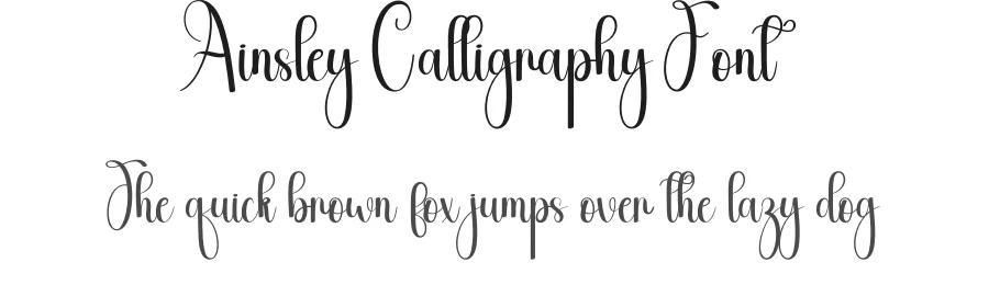 Ainsley Calligraphy Font by andikastudio — Script Handwritten Font