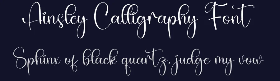 Ainsley Calligraphy Font by creativeletter — Script Handwritten Font — thumbnail 2