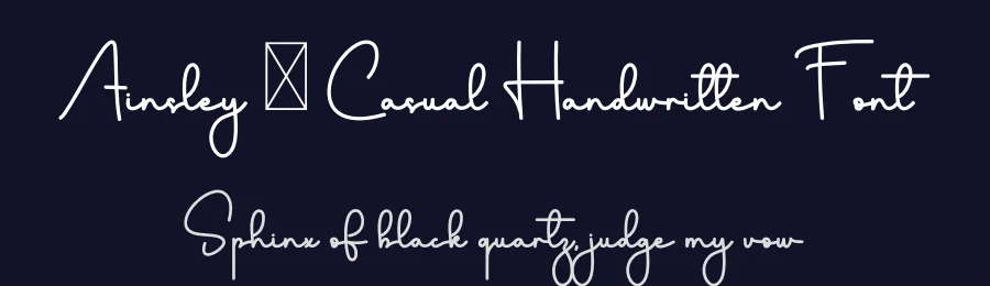 Ainsley – Casual Handwritten Font by freshtypeink — Script Handwritten Font — thumbnail 2