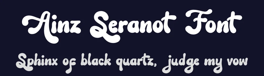 Ainz Seranot Font by Denustudios — Decorative Font — thumbnail 2