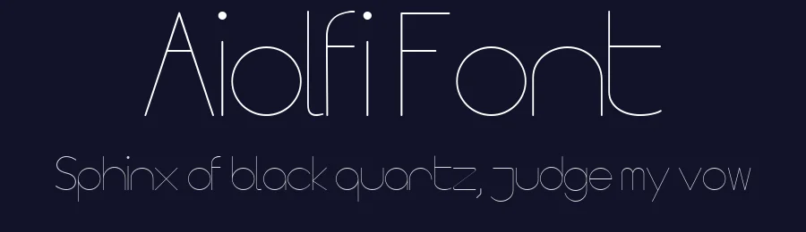 Aiolfi Font by Vitor Aiolfi — Sans Serif Font — thumbnail 2