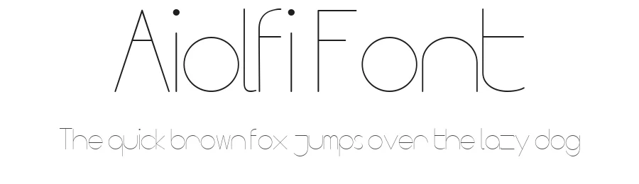 Aiolfi Font by Vitor Aiolfi — Sans Serif Font