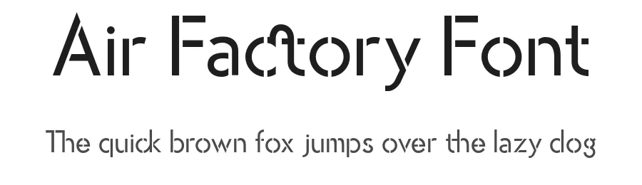 Air Factory Font by Khaito Gengo β Sans Serif Font