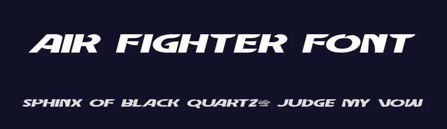 Air Fighter Font by noahtype — Decorative Font — thumbnail 2