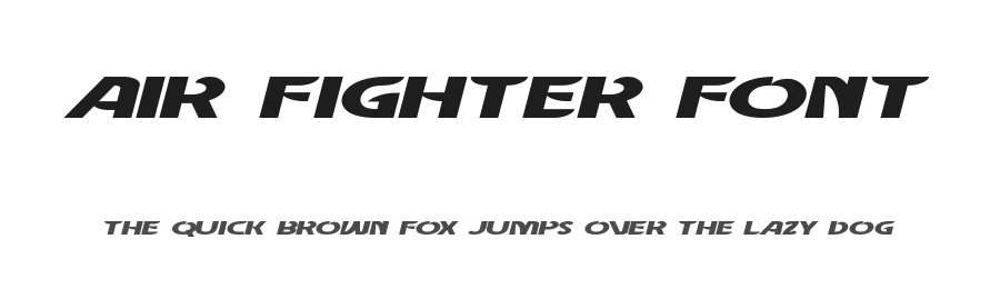 Air Fighter Font by noahtype β Decorative Font