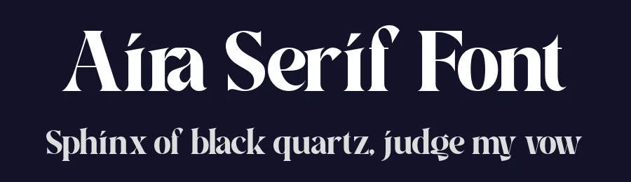 Aira Serif Font by roomspace.cl — Display Font — thumbnail 2