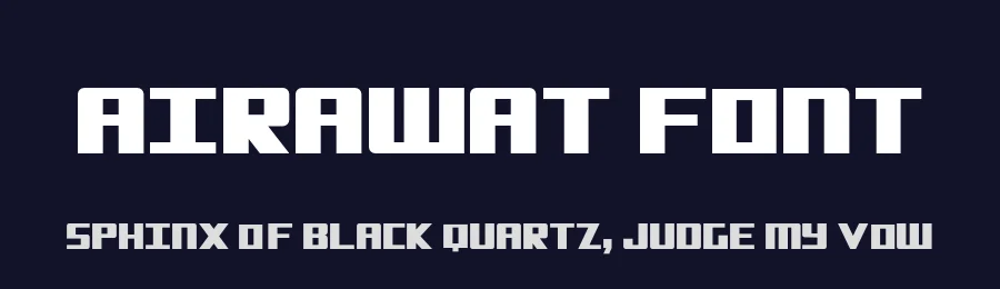 Airawat Font by Amit Yogi — Display Font — thumbnail 2